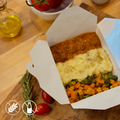 400g - Almôndegas de Patinho com Purê de Batatas e Mix de Legumes