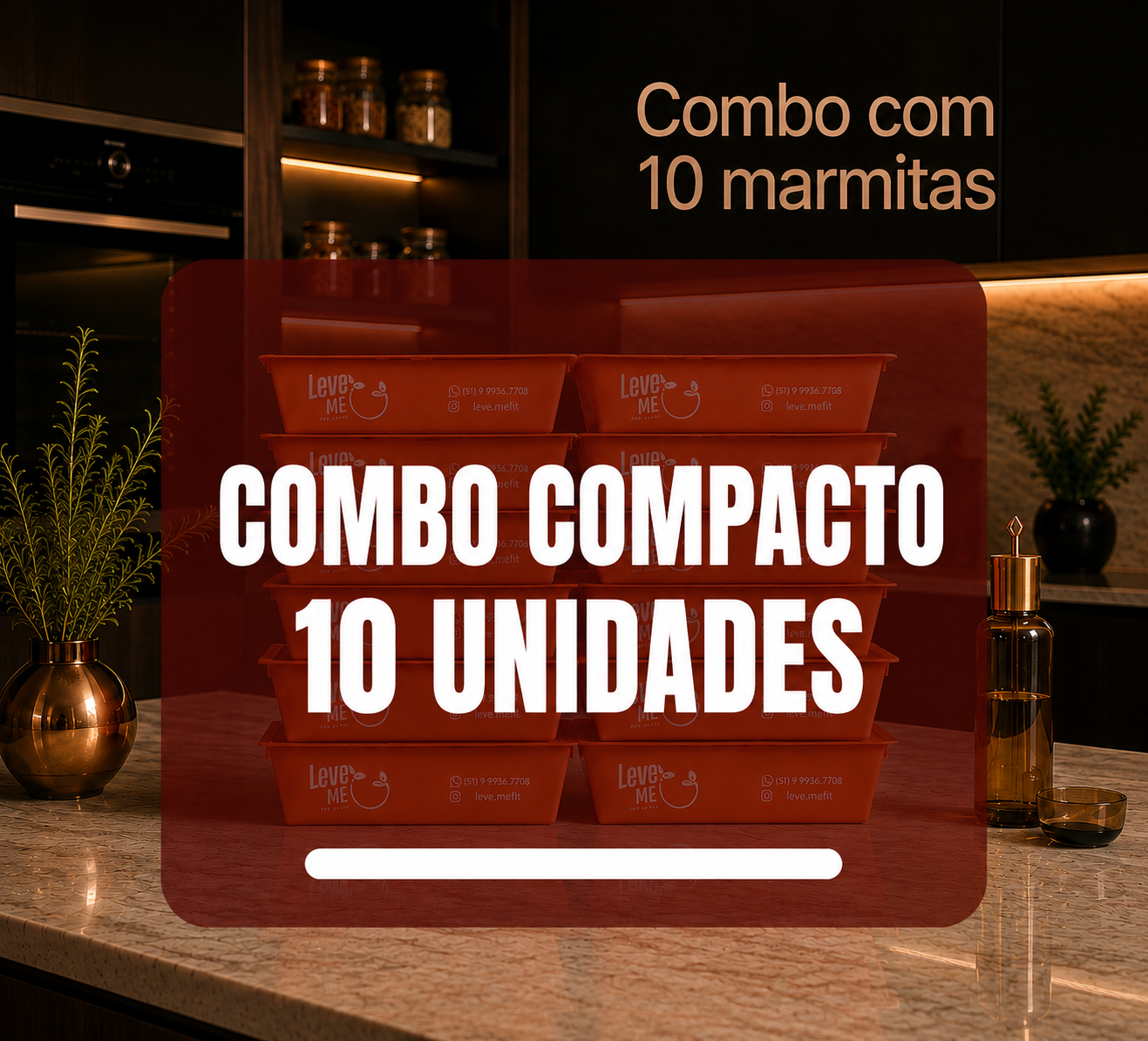 COMBO COMPACTO PREMIUM (10 REFEIÇÕES)